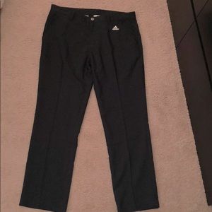 Black Adidas golf pants